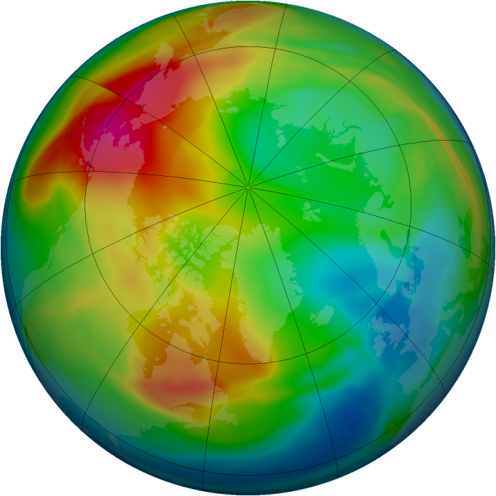 Arctic ozone map for 28 December 2006